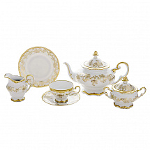 Сервиз чайный 210мл на 6перс.21пред."Кастэл" подарочный 19см