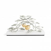 Салфетница Michael Aram "Pomegranate Silver&Gold", 20 см