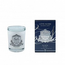 Свеча ароматическая 450г."Eau de Vie" в белом сосуде, 15см, 100ч, Cote Noire