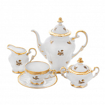 Сервиз кофейный 160мл на 12перс.27пред."Роза золотая"