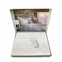 Комплект постельного белья 200х220см.7пред."Helena" белый Maison Dor