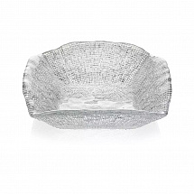 Салатник квадратный 28см."Diamanté" прозрачный IVV