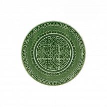 Тарелка 22см."Rua Nova" зеленая