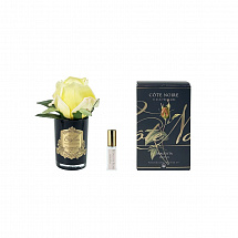 Ароматизированный цветок 13,5см."Natural Touch Rose Buds" желтый/черный Cote Noire