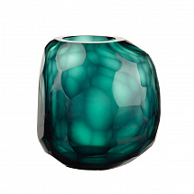 Ваза для цветов 27см. аквамарин