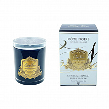 Свеча ароматическая 450г."Winter in the Chateau" в черном сосуде, 15см, 100ч, Cote Noire