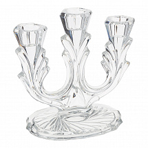Подсвечник трёхрожковый 16,5см. Crystalite Bohemia