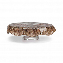 Тортница н/н 26см."Diamanté" ореховая IVV