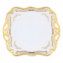 Блюдо квадратное 30см."Симфония золотая"
