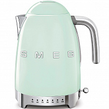 Чайник электричесткий с регулируемой температурой "Smeg", 1,7 л, пастельный зеленый, 2400 Вт