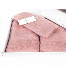 Набор полотенец 3шт."EXELLENCE" грязно-розовый Maison Dor