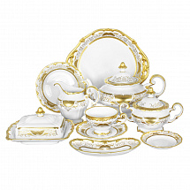 Сервиз чайный Weimar Porzellan на 12 персон "Симфония золотая", 54 предмета