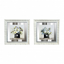 Набор картин 50х50см.2шт."Ваза цветов"