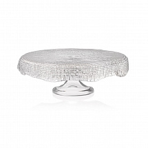 Тортница 22см."Diamanté" прозрачная IVV