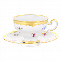 Набор для чая Weimar Porzellan на 6 персон, 12 предметов "Мейсенский цветок", 210 мл