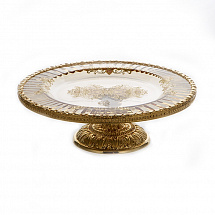 Блюдо для торта 21x21x21cм."Розаперла"