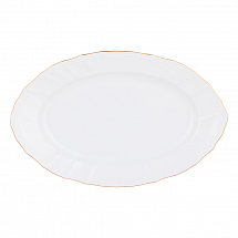 Блюдо овальное 34см."Бернадот белый 311011" Bernadotte