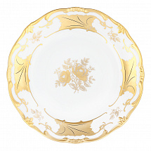 Набор тарелок 24см.6шт."Кленовый лист белый"