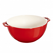 Миска сервировочная 25см.3,2л."Ceramics" вишневая Staub