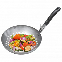 Вок для овощей со съемной ручкой 28см."BBQ"