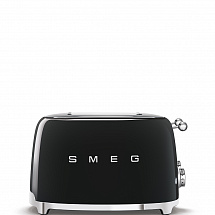 Тостер на 4 ломтика "Smeg", черный, 1,5 кВт