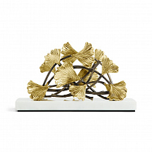 Салфетница Michael Aram "Golden Ginkgo", 18 см