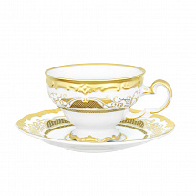 Набор для чая Weimar Porzellan на 6 персон, 12 предметов "Симфония золотая", 210 мл