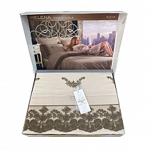 Комплект постельного белья 200х220см.7пред."Helena" бежевый Maison Dor