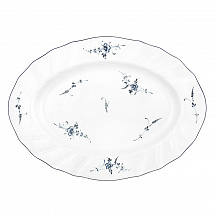 Блюдо овальное 36х26см."Синий узор"