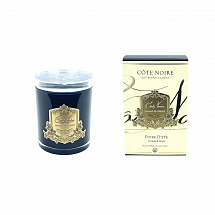 Свеча ароматическая 450г."Summer Pear" в черном сосуде, 15см, 100ч, Cote Noire