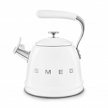 Чайник со свистком "Smeg", 2,3 л, белый