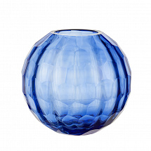 Ваза для цветов 23см. голубая