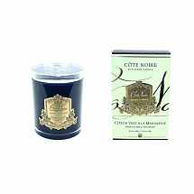 Свеча ароматическая 450г."Persian Lime &Tangerine" в черном сосуде, 15см, 100ч, Cote Noire