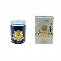 Свеча ароматическая 450г."Blonde Vanilla" в черном сосуде, 15см, 100ч, Cote Noire