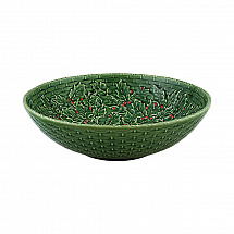 Салатник Bordallo Pinheiro "Holly", 35,5 см, 4,8 л, зеленый Салатник Bordallo Pinheiro "Holly", 35,5 см, 4,8 л, зеленый