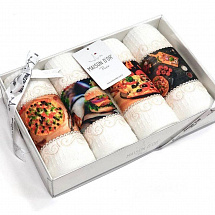Набор салфеток 30х50см.4шт."Pizza Dor" кремовый