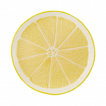 Блюдо круглое Bordallo Pinheiro "Лимон", 33 см, желтое