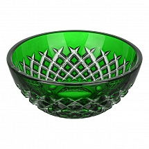 Ваза для конфет 16см."Karo" зелёная