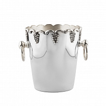 Ведерко для льда 14x13см. Royal Family серебряное
