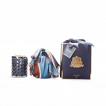 Свеча в форме ёлочки с шарфом 600гр."Eau de Vie"