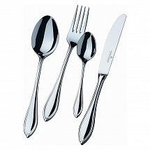 Набор столовых приборов на 6перс.24пред."Novara" стальной