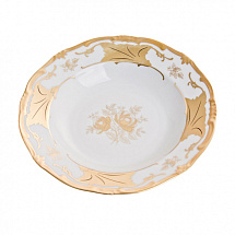 Тарелка глубокая 24см."Кленовый лист белый"