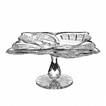 Блюдо квадратное н/н 42,5см."Хрусталь 63773"