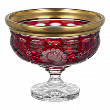 Ваза для фруктов н/н 30см."Sunrose Gold" рубин