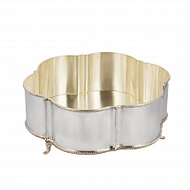 Вазон 28см.Royal Family серебряный