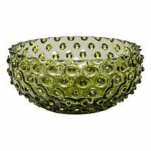 Ваза для конфет 17см."Hobnail Tapas" оливковая