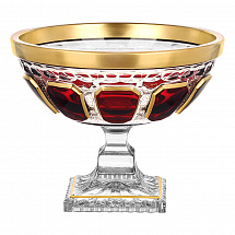 Ваза для конфет н/н 21см."Антик Рубин"