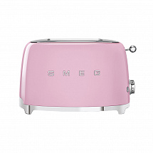 Тостер на 2 ломтика "Smeg", розовый, 950 Вт