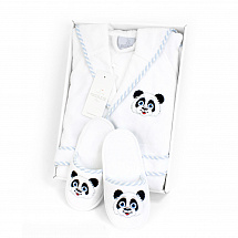 Халат детский на 6 лет "Luna" голубой