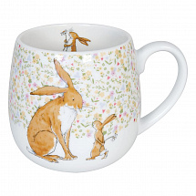 Кружка 400мл."Guess how much I love you" коричневая